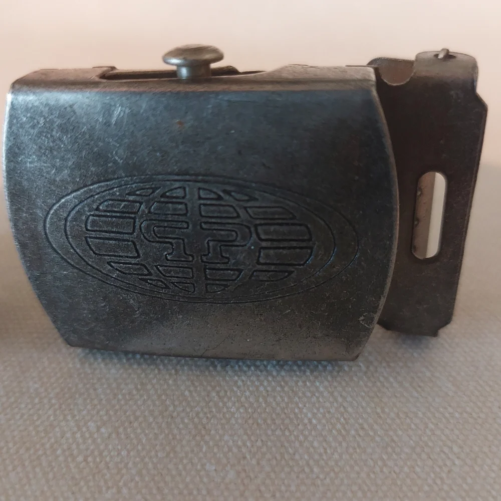 Lot of Two Military Style Ratchet Belt Buckles, Vintage
